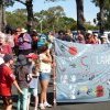  People with banner at the Appin Massacre Memorial, 2013